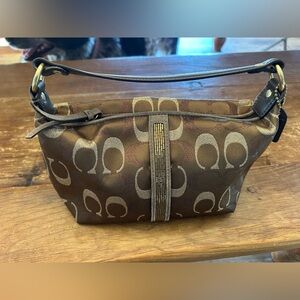 Coach Brown Signature Shoulder Bag